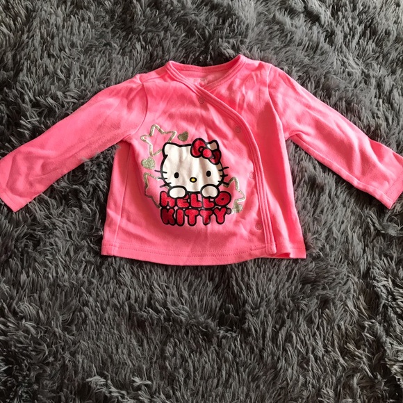 HELLO KITTY 3 piece outfit- sweater, onesie, pants - Picture 2 of 8
